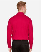 Devon & Jones Men's CrownLux Performance® Plaited Long Sleeve Polo DG20L