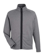 CORE365 Men's Venture Heathered Stripe Full-Zip Jacket CE72