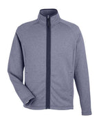 CORE365 Men's Venture Heathered Stripe Full-Zip Jacket CE72