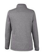 CORE365 Women's Venture Heathered Stripe Quarter-Zip Pullover CE73W