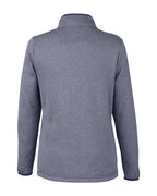 CORE365 Women's Venture Heathered Stripe Quarter-Zip Pullover CE73W