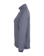CORE365 Women's Venture Heathered Stripe Quarter-Zip Pullover CE73W