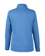 CORE365 Women's Venture Heathered Stripe Quarter-Zip Pullover CE73W