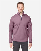 CORE365 Men's Venture Heathered Stripe Quarter-Zip Pullover CE73