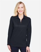 Devon & Jones Women's CrownLux Performance® Plaited Long Sleeve Polo DG20LW