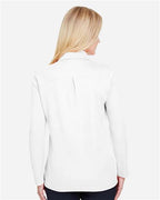 Devon & Jones Women's CrownLux Performance® Plaited Long Sleeve Polo DG20LW