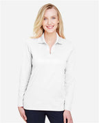 Devon & Jones Women's CrownLux Performance® Plaited Long Sleeve Polo DG20LW