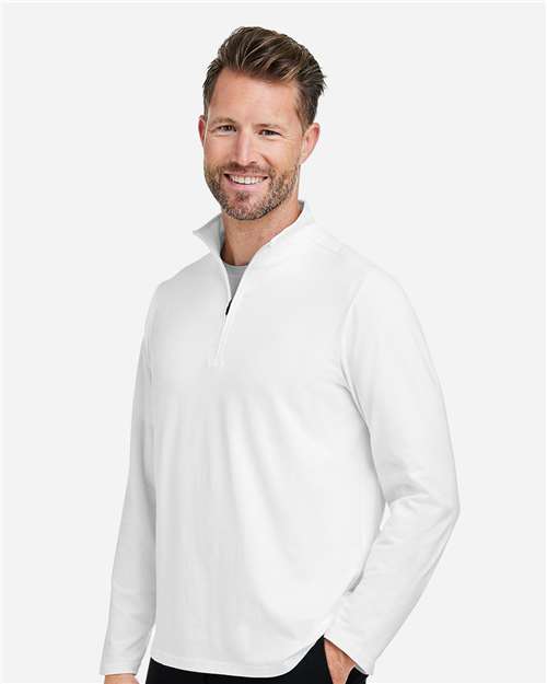 Devon & Jones Men's Raleigh Stretch Quarter-Zip Pullover DG425