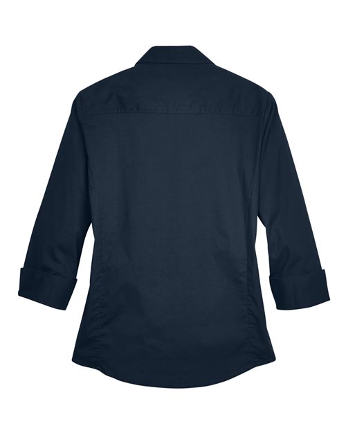 Devon & Jones Women's Perfect Fit™ Three-Quarter Sleeve Stretch Poplin Dress Shirt DP625W