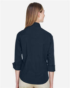 Devon & Jones Women's Perfect Fit™ Three-Quarter Sleeve Stretch Poplin Dress Shirt DP625W