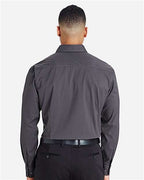 Devon & Jones Men's CrownLux Performance® Tonal Mini Check Woven Dress Shirt DG535