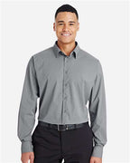 Devon & Jones Men's CrownLux Performance® Tonal Mini Check Woven Dress Shirt DG535
