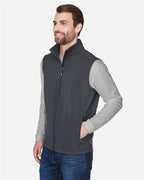 CORE365 Men's Cruise Two-Layer Fleece Bonded Soft Shell Vest CE701