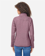 CORE365 Women's Venture Heathered Stripe Full-Zip Jacket CE72W