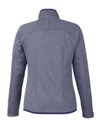 CORE365 Women's Venture Heathered Stripe Full-Zip Jacket CE72W