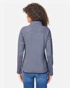 CORE365 Women's Venture Heathered Stripe Full-Zip Jacket CE72W