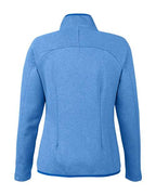CORE365 Women's Venture Heathered Stripe Full-Zip Jacket CE72W