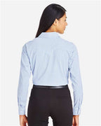 Devon & Jones Women's CrownLux Performance® Micro Windowpane Woven Dress Shirt DG540W