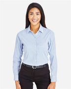 Devon & Jones Women's CrownLux Performance® Micro Windowpane Woven Dress Shirt DG540W