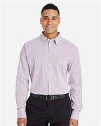 Devon & Jones Men's CrownLux Performance® Micro Windowpane Woven Dress Shirt DG540