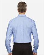 Devon & Jones Men's Crown Collection® Banker Stripe Woven Dress Shirt D645