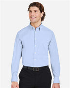 Devon & Jones Men's CrownLux Performance® Microstripe Dress Shirt DG537