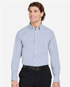 Devon & Jones Men's CrownLux Performance® Microstripe Dress Shirt DG537