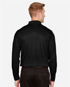Devon & Jones Men's Tall CrownLux Performance® Plaited Long Sleeve Polo DG20LT