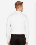 Devon & Jones Men's Tall CrownLux Performance® Plaited Long Sleeve Polo DG20LT