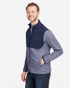 CORE365 Men's Venture Heathered Stripe Hybrid Jacket CE74