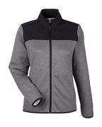 CORE365 Women's Venture Heathered Stripe Hybrid Jacket CE74W