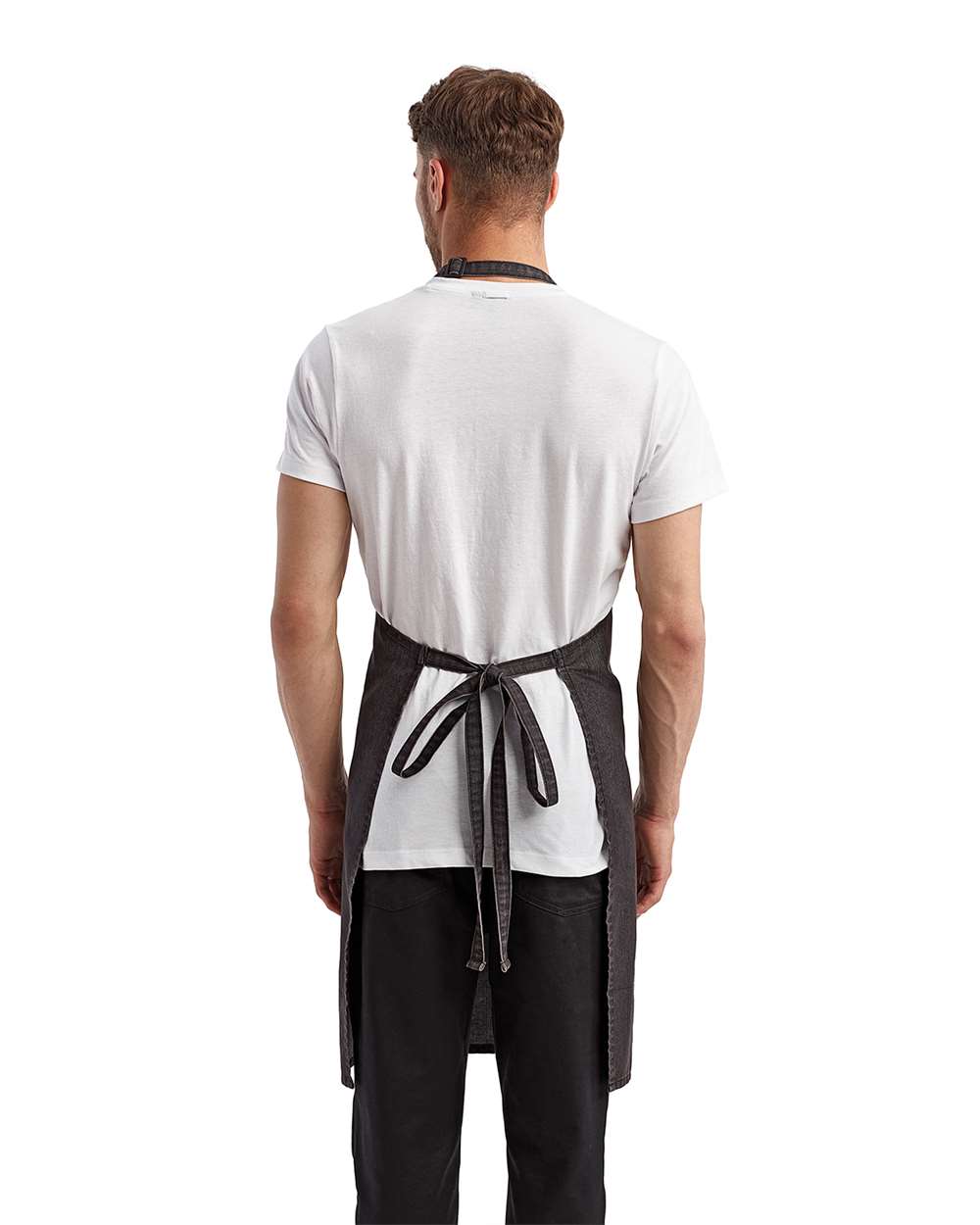 Recycled Bib Apron with Pocket