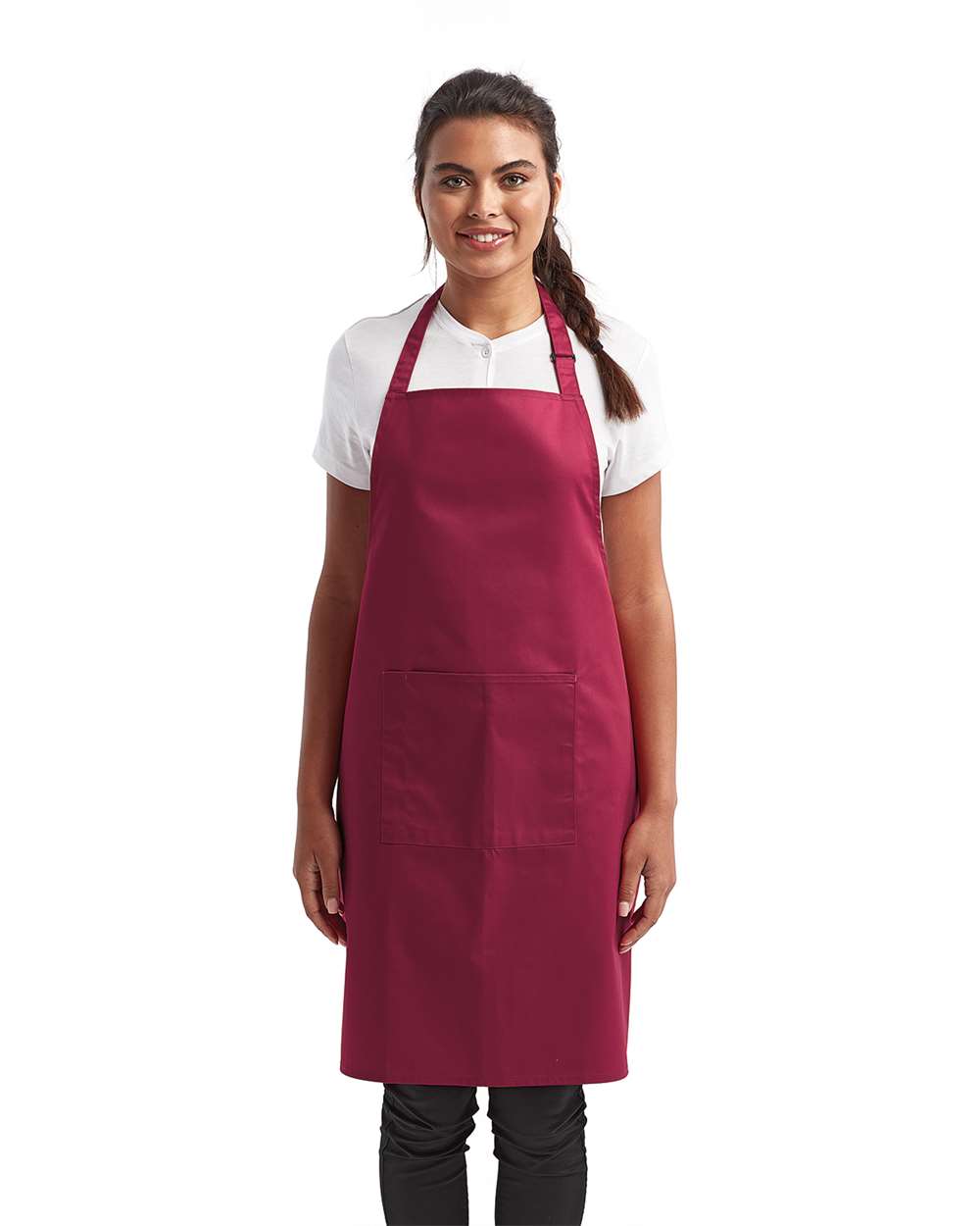 Recycled Bib Apron with Pocket