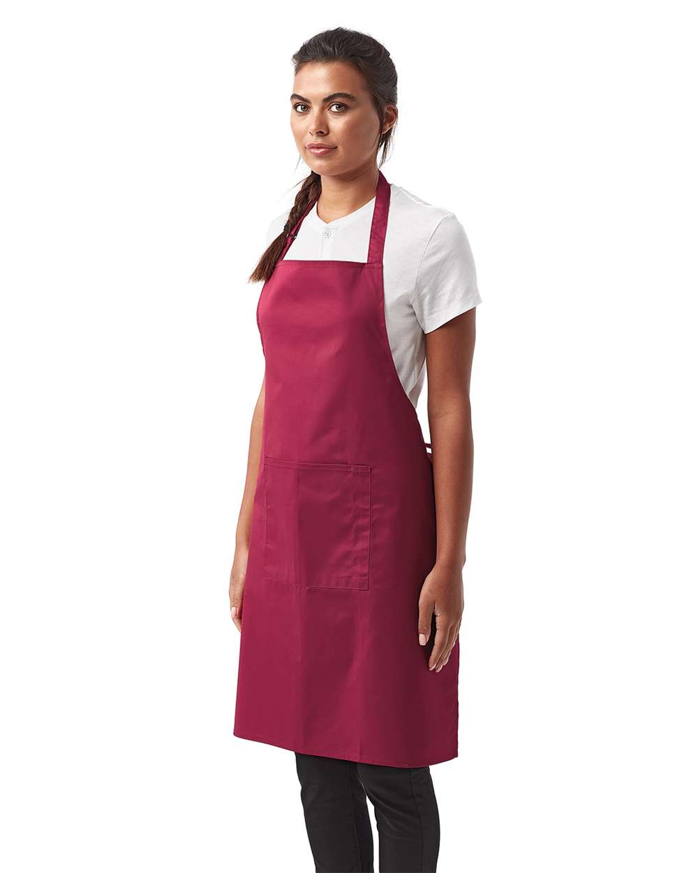 Recycled Bib Apron with Pocket