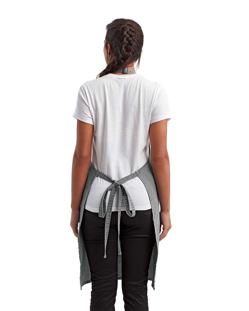 Recycled Bib Apron with Pocket