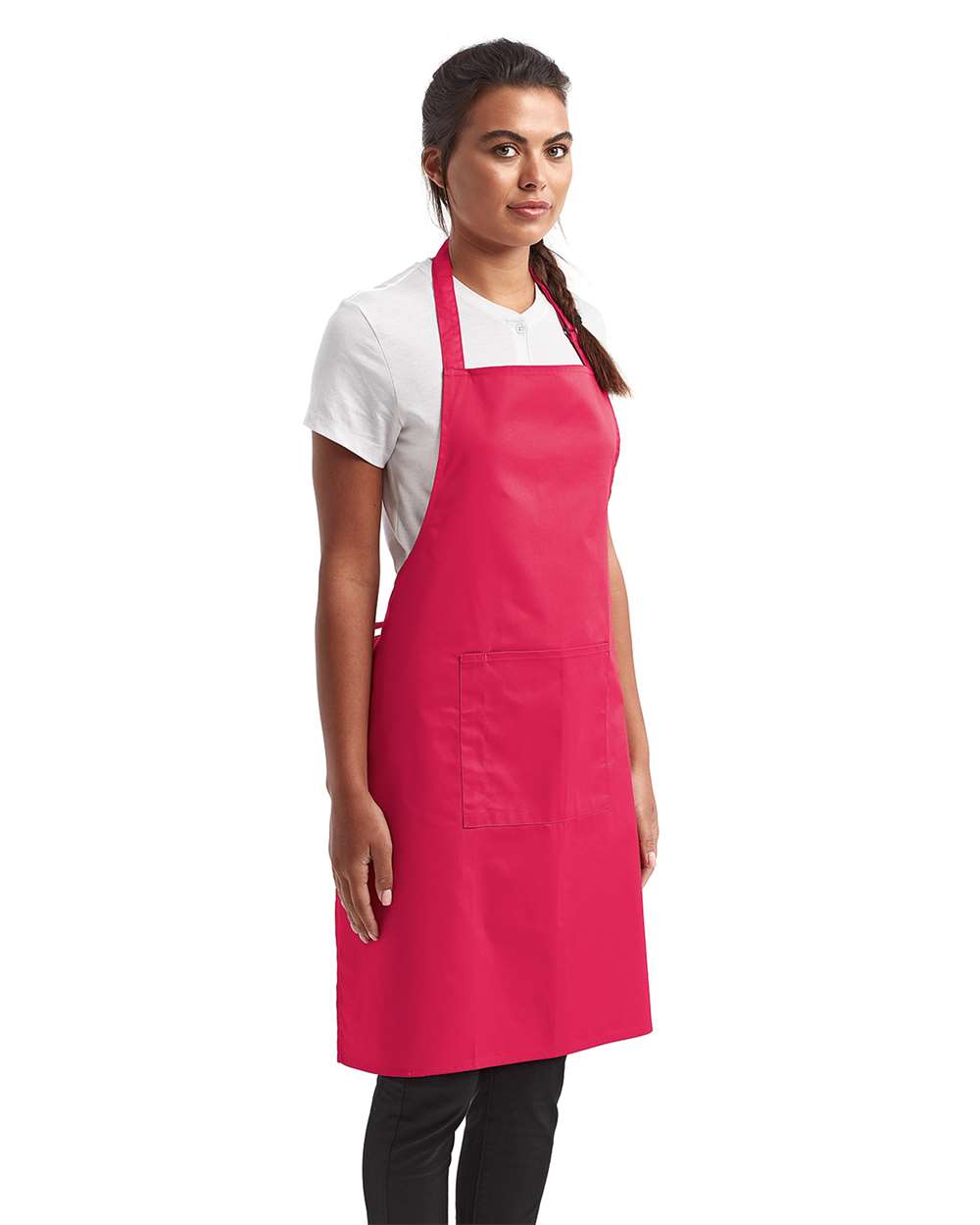 Recycled Bib Apron with Pocket