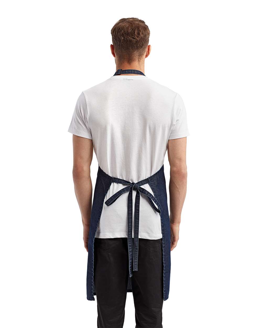 Recycled Bib Apron with Pocket