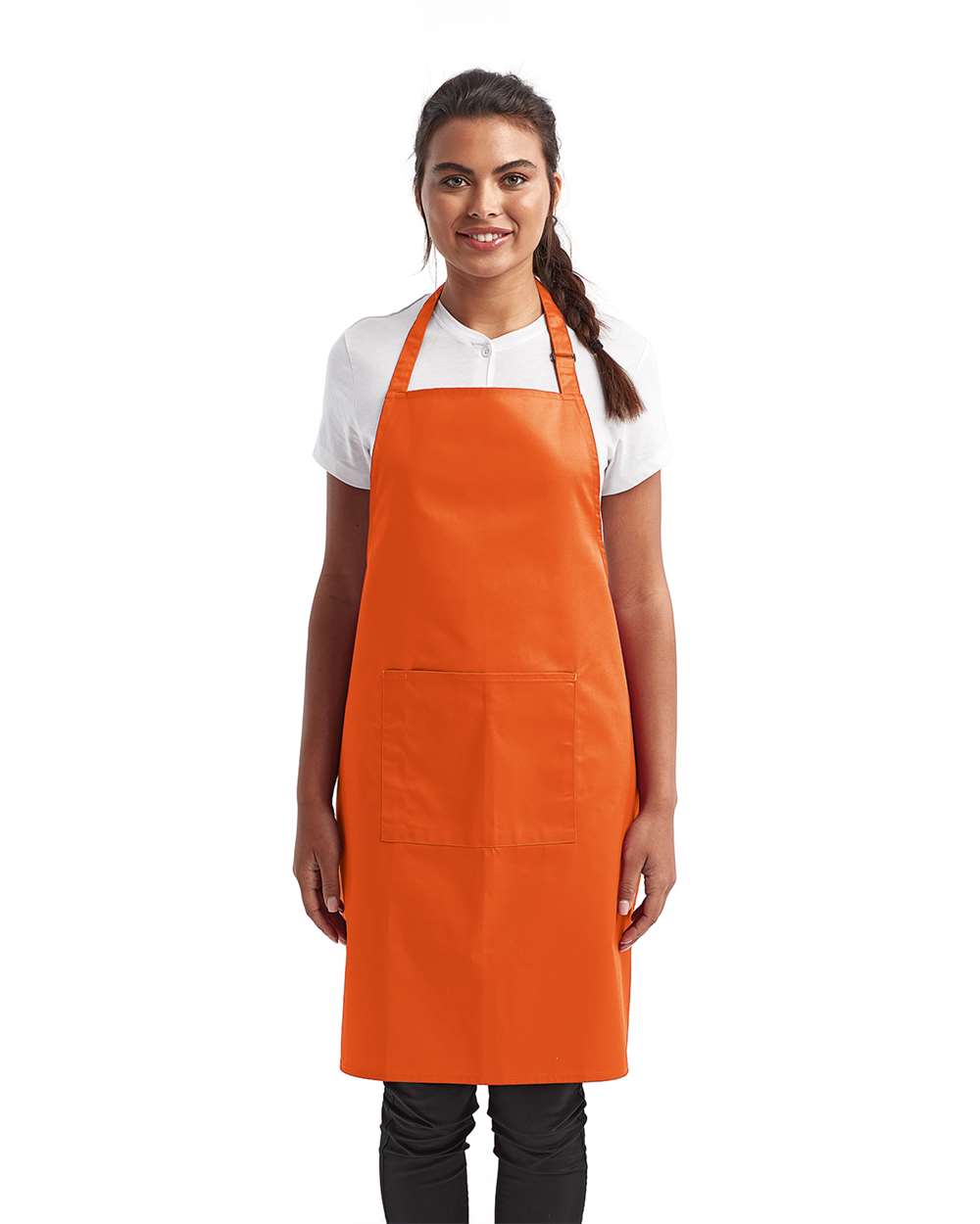 Recycled Bib Apron with Pocket