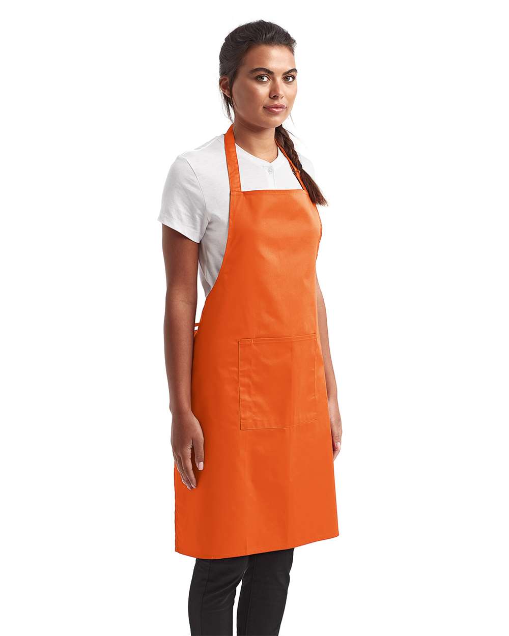 Recycled Bib Apron with Pocket