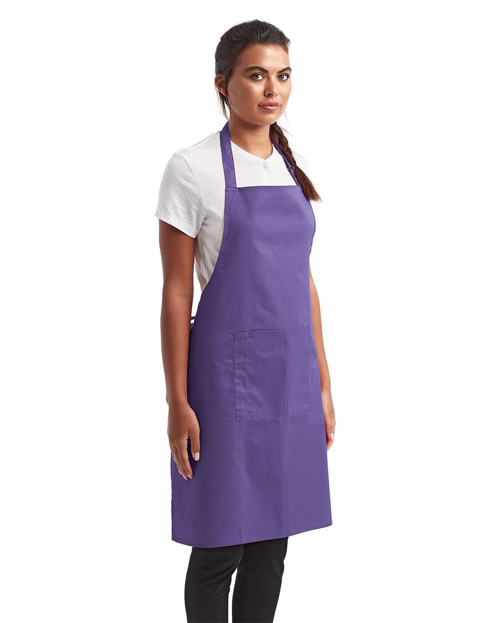 Recycled Bib Apron with Pocket