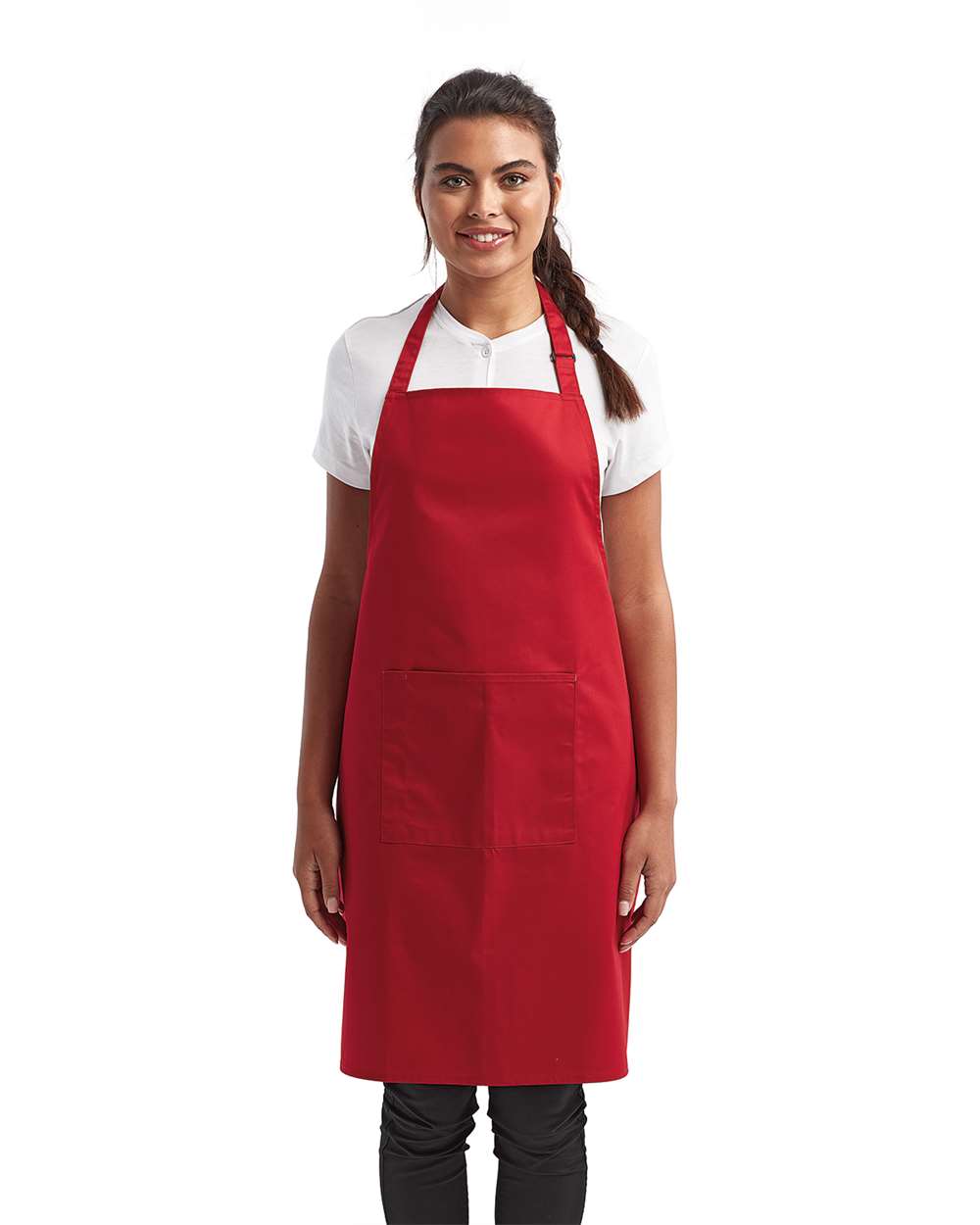 Recycled Bib Apron with Pocket