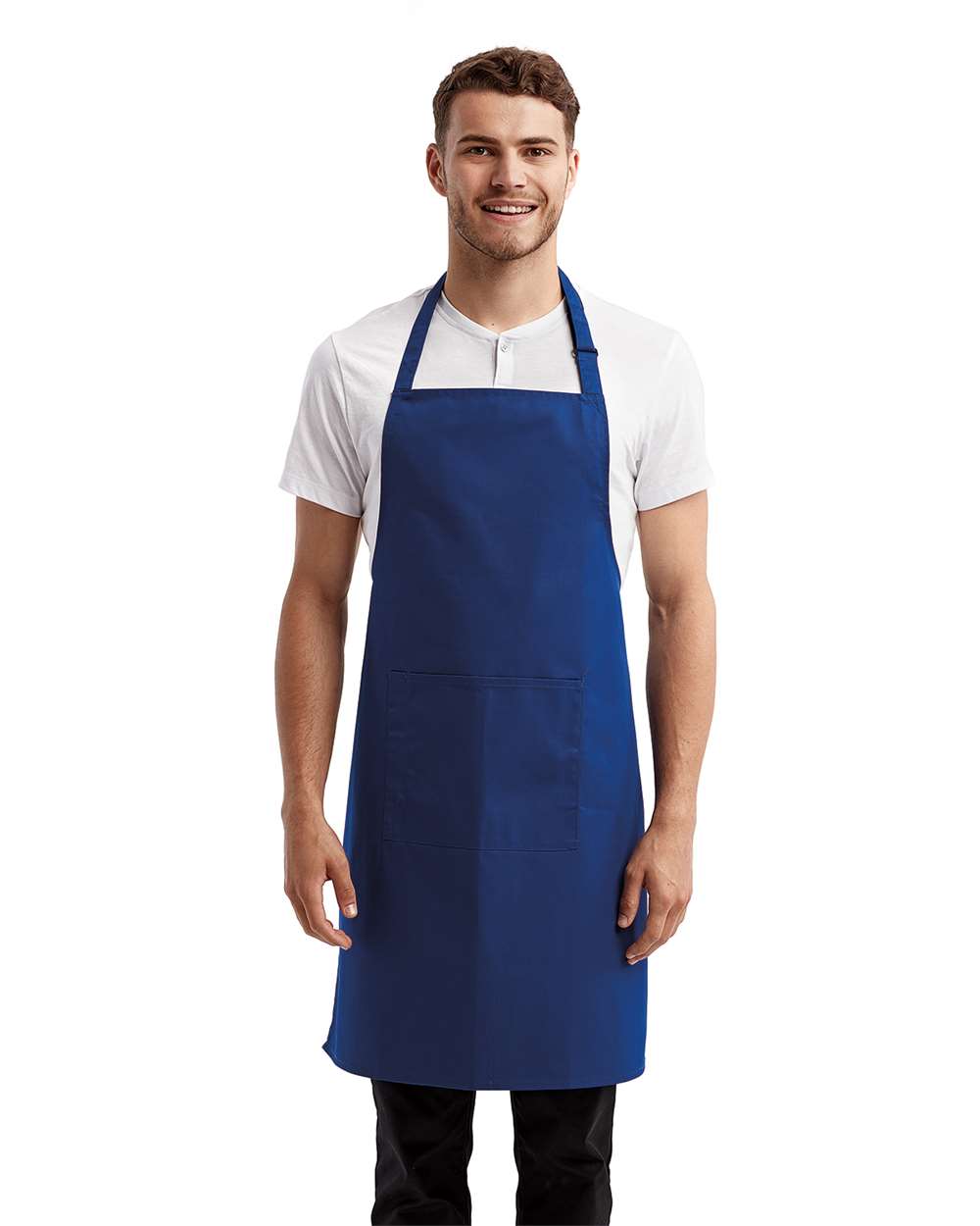 Recycled Bib Apron with Pocket