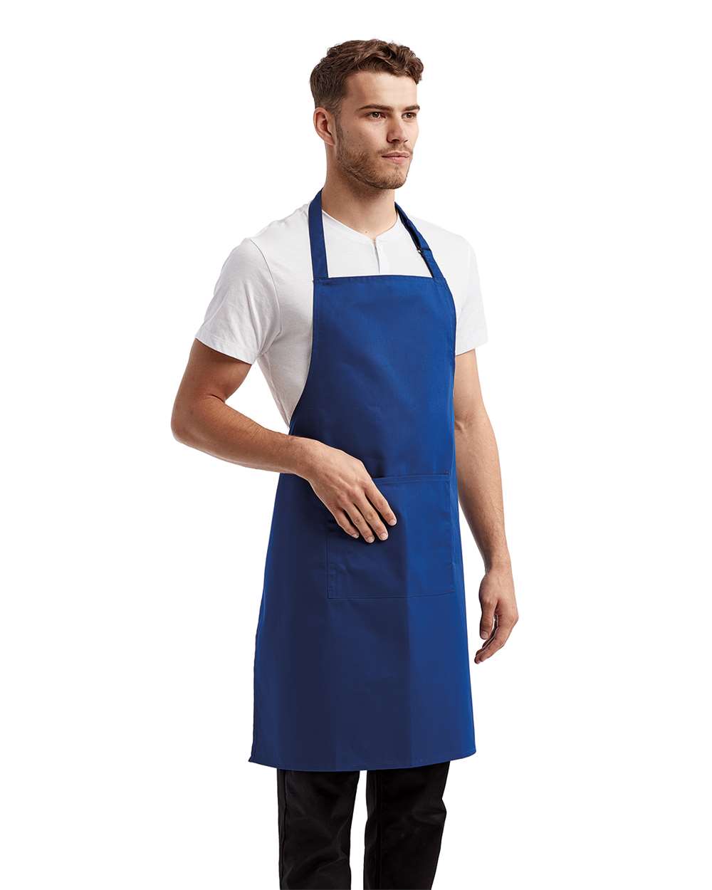 Recycled Bib Apron with Pocket