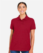 Harriton Women's Valiant Cotton Snag Protect Polo M205W