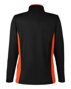 Harriton Women's Flash Snag Protection Plus IL Colorblock Quarter-Zip Pullover M786W