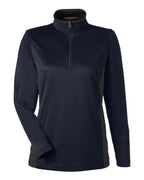 Harriton Women's Flash Snag Protection Plus IL Colorblock Quarter-Zip Pullover M786W