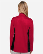 Harriton Women's Flash Snag Protection Plus IL Colorblock Quarter-Zip Pullover M786W