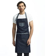 Artisan Collection by Reprime Domain Contrast Denim Bib Apron RP127
