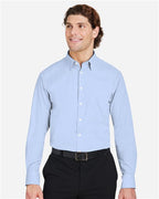 Devon & Jones Men's CrownLux Performance® Microstripe Dress Shirt DG537