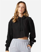 Champion Women's Reverse Weave® Hooded Cropped Sweatshirt RW01W
